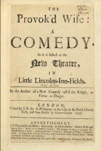 BBC R3 Production John Vanbrugh s The Provok d Wife
