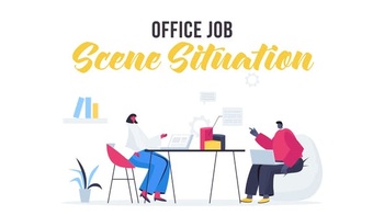 DesignOptimal Videohive Office job Scene Situation 28435577