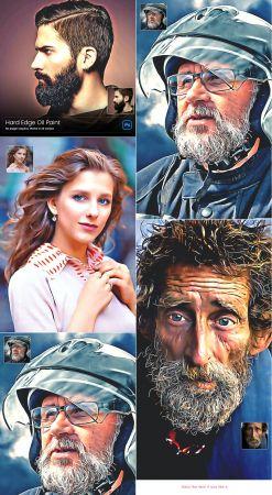 DesignOptimal GraphicRiver Hard Edge Oil Paint 29325768