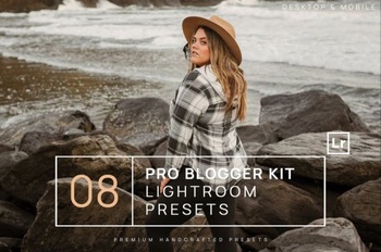DesignOptimal 8 Pro Blogger Kit Lightroom Presets Mobile