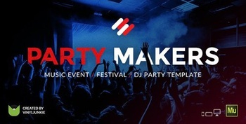 DesignOptimal ThemeForest Party Makers v1 0 Music Event Festival DJ Responsive Muse Template 20979493