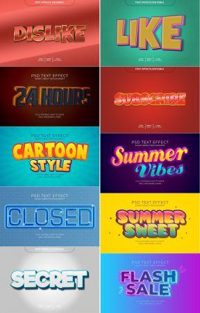 DesignOptimal Psd Editable Text Effect Style Template 13