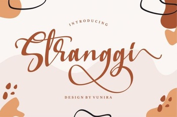 DesignOptimal Stranggi A Stylish Handwritten Font
