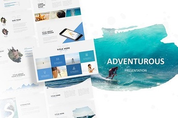 DesignOptimal Adventurous Brush Powerpoint Template