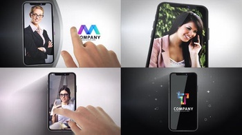DesignOptimal Videohive Phone X Logo Reveals 22747667
