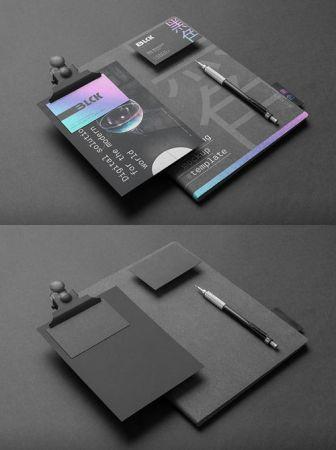 DesignOptimal Blck Branding PSD Mockup