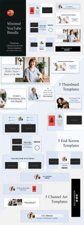 DesignOptimal Minimal YouTube Branding Bundle