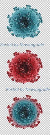 DesignOptimal Microscopic View of Coronavirus Disease Mockup 333270299