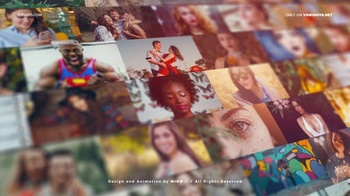 DesignOptimal Videohive Mosaic Photo Wall Vlog Logo Reveal 25423444 Last Update 3 February 21