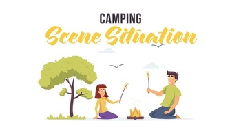 DesignOptimal Videohive Camping Scene Situation 28479838