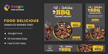 DesignOptimal CodeCanyon Food BBQ Animated Banner GWD v1 0 0 32668272