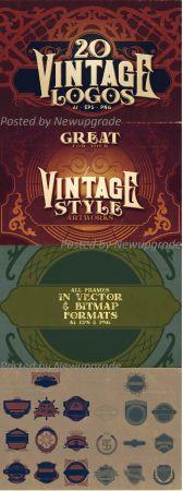 DesignOptimal 20 Vintage Logos