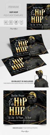 DesignOptimal Hip Hop Premium PSD Flyers Template