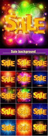 DesignOptimal Sale background with shining effect