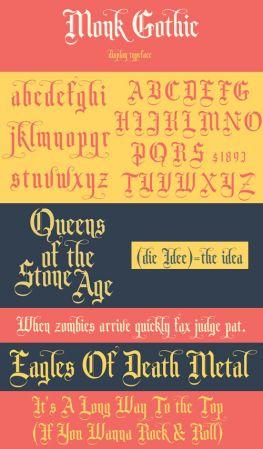 DesignOptimal Monk Gothic Display Font