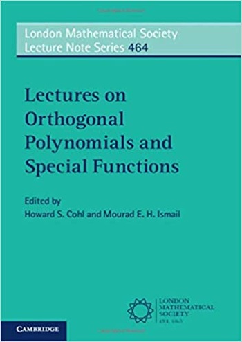 FreeCourseWeb Lectures on Orthogonal Polynomials and Special Functions