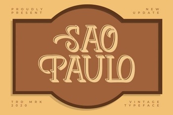 DesignOptimal Sao Paulo Vintage Typeface
