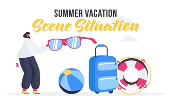 DesignOptimal Videohive Summer vacation Scene Situation 27642920