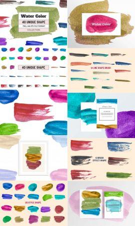 DesignOptimal 40 Vector Water Color Object 9067753