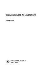 Experimental Architecture by Peter Cook PDF