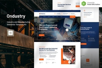 DesignOptimal ThemeForest Ondustry v1 0 0 Industry Manufacturing Elementor Template Kit 30856155