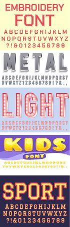 DesignOptimal 5 Various Fonts Vector