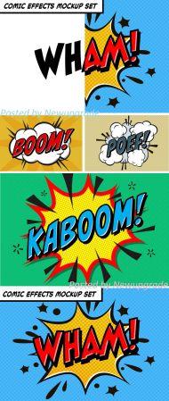 DesignOptimal 4 Retro Comic Text Effects 334512273