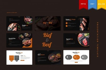 DesignOptimal Bief And Beef Powerpoint Keynote Google Slides