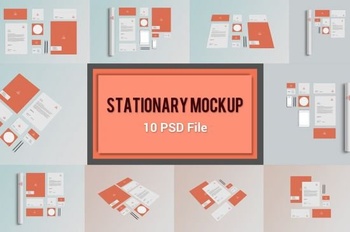 DesignOptimal CreativeMarket Stationary Mockup 5538994
