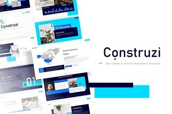 DesignOptimal Construzi Construction Powerpoint Template