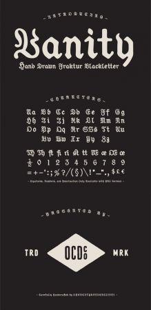 DesignOptimal Vanity Classic Style Fraktur Blackletter Font