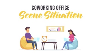 DesignOptimal Videohive Coworking office Scene Situation 28479190