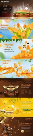 DesignOptimal Food and Drink Illustrations Vector Template