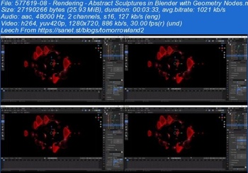 Abstract Sculptures in Blender with Geometry Nodes CourseWikia