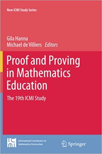 Proof and Proving in Mathematics Education The 19th ICMI Study