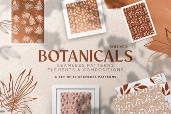 DesignOptimal Botanical Seamless Patterns Volume 2 4879707