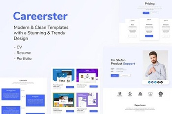 DesignOptimal ThemeForest Careerster v1 0 CV Resume Elementor Templates Update 23 April 20 25950036
