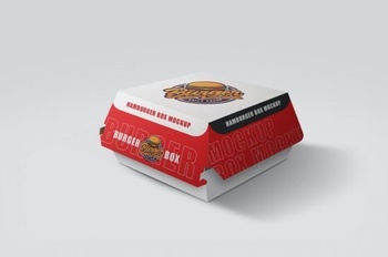DesignOptimal Burger Box Mockup