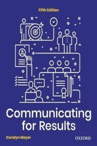 Communicating for Results A Canadian Student s Guide by Carolyn Meyer PDF