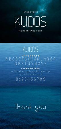 DesignOptimal Kudos Fine Modern Sans Serif Font