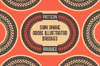 DesignOptimal Skin Snake Pattern Brushes Adobe Illustrator