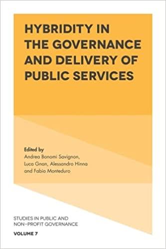 Hybridity in the Governance and Delivery of Public Services Studies in Public and Non profit Governance