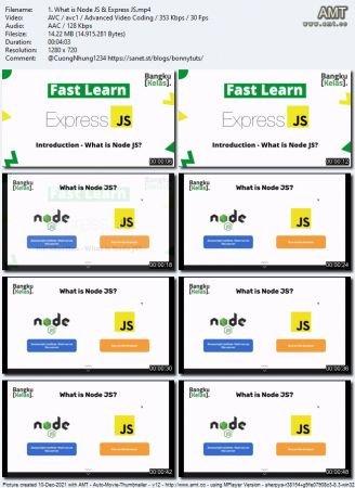 Udemy Express JS Fast Learn for Beginner