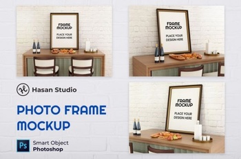 DesignOptimal Minimalist Frame Mockup Nuzie W46K2HS