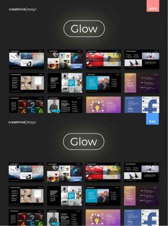 DesignOptimal Glow Powerpont and Keynote Template