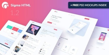 DesignOptimal ThemeForest Sigma v1 2 App Landing Page HTML Template Stylish Cost Calculator Update 24 February 21 21180270