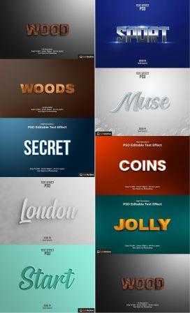 DesignOptimal Psd Editable Text Effect Style Template 6