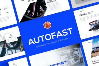 DesignOptimal Autofast Automotive Powerpoint Template
