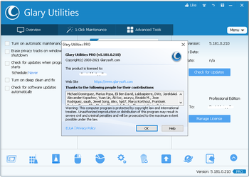 Glary Utilities Pro 5.196.0.225 Multilingual Full Version