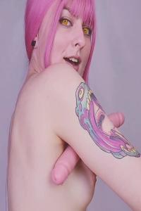 Spooky Snaps JOI Cute goddess Makima tease you with her sweaty armpit licking toes and fucks her